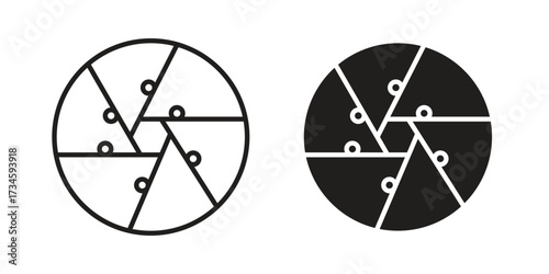 Perpetual motion icons in line stroke outline art and clip art