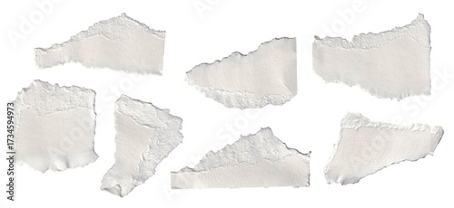 collection of torn paper