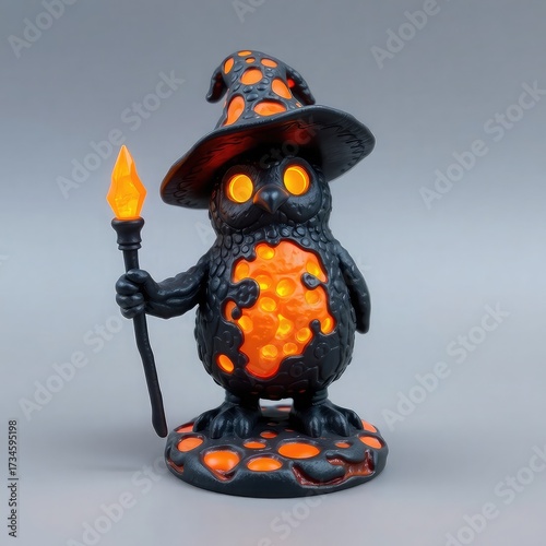 Penguin, Mythical Penguin Sorcerer Character Illustration