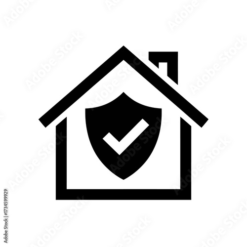 Home Security Shield Safeguarding Your Residence with a Symbol of Protection and Assurance