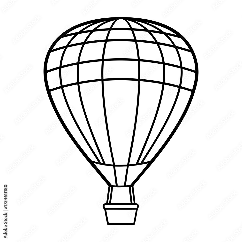 Naklejka premium hot air balloon vector