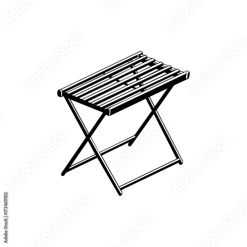 Foldable laundry drying rack with slats, representing air-dry clothes care, compact home storage, and eco-friendly washing routines.