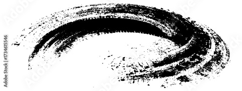 Vector black-and-white tire tracks and skid marks isolated white background. motocross, drifting, drag racing, and off-road vehicles, featuring grunge splatter and tread patterns for car.