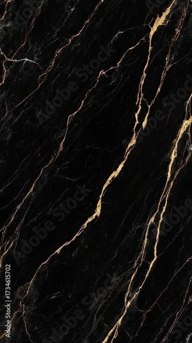 Elegant black marble background with subtle gold veins glowing softly