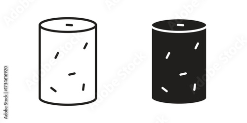 Cork wine icons in line stroke outline art and clip art