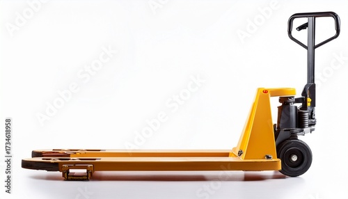 highquality pallet jack industrial hand truck for warehouse efficiency isolated on white background