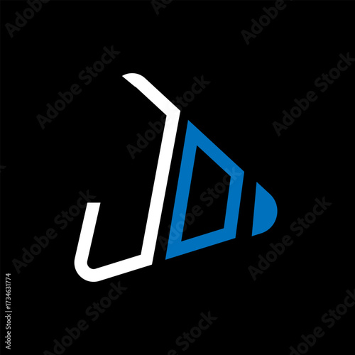 jo letter logo design. jo creative initials letter logo concept. jo letter design.
