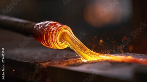 Molten glass shaping process
