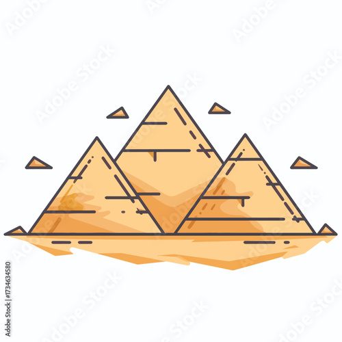 Explore the majestic pyramids of Egypt, a timeless symbol of ancient civilization and architectural wonder, perfect for travel, history, or educational projects