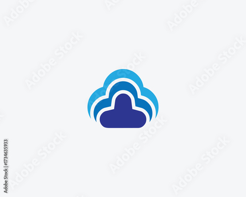 Cloud bundle logo design