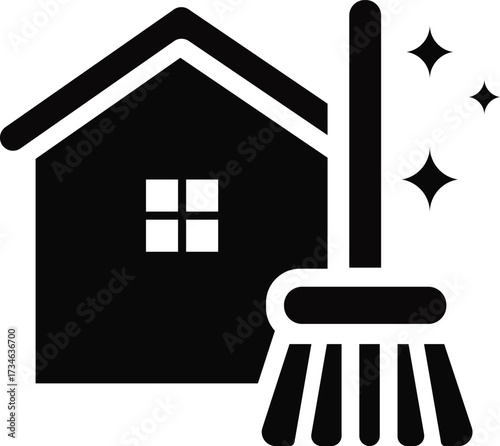 House Cleaning Icon Vector Illustration