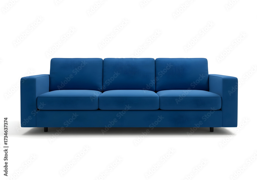 Fototapeta premium modern sofa isolated on white background