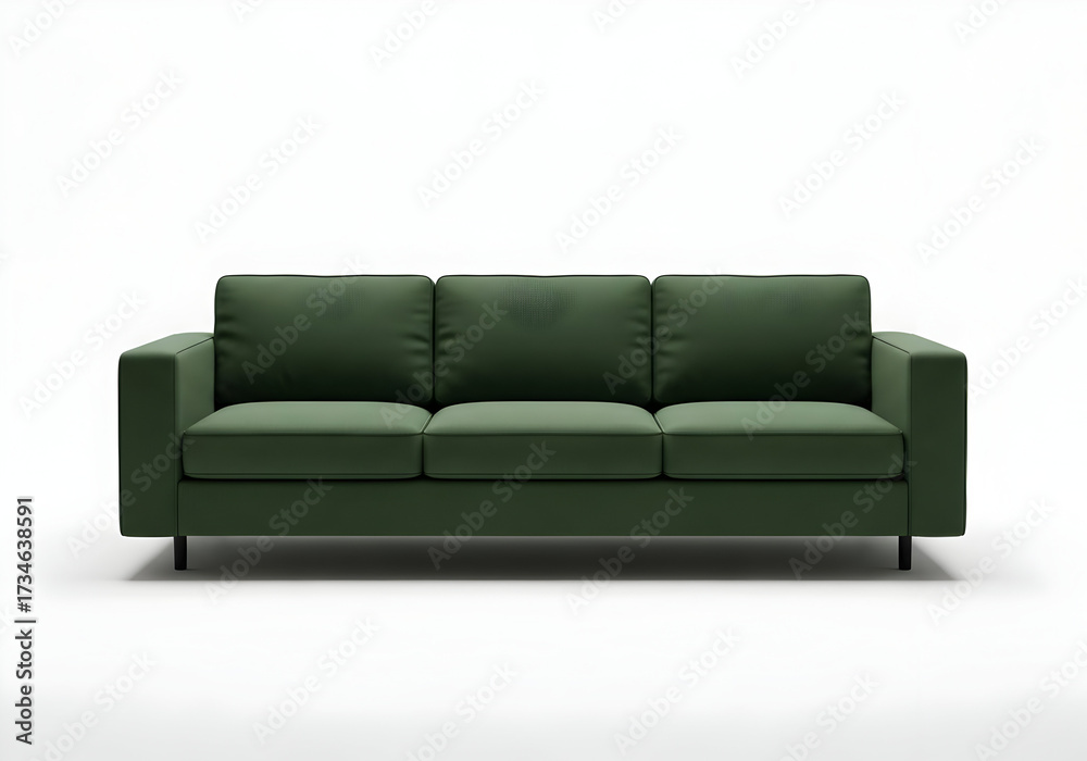 Fototapeta premium modern sofa isolated on white background