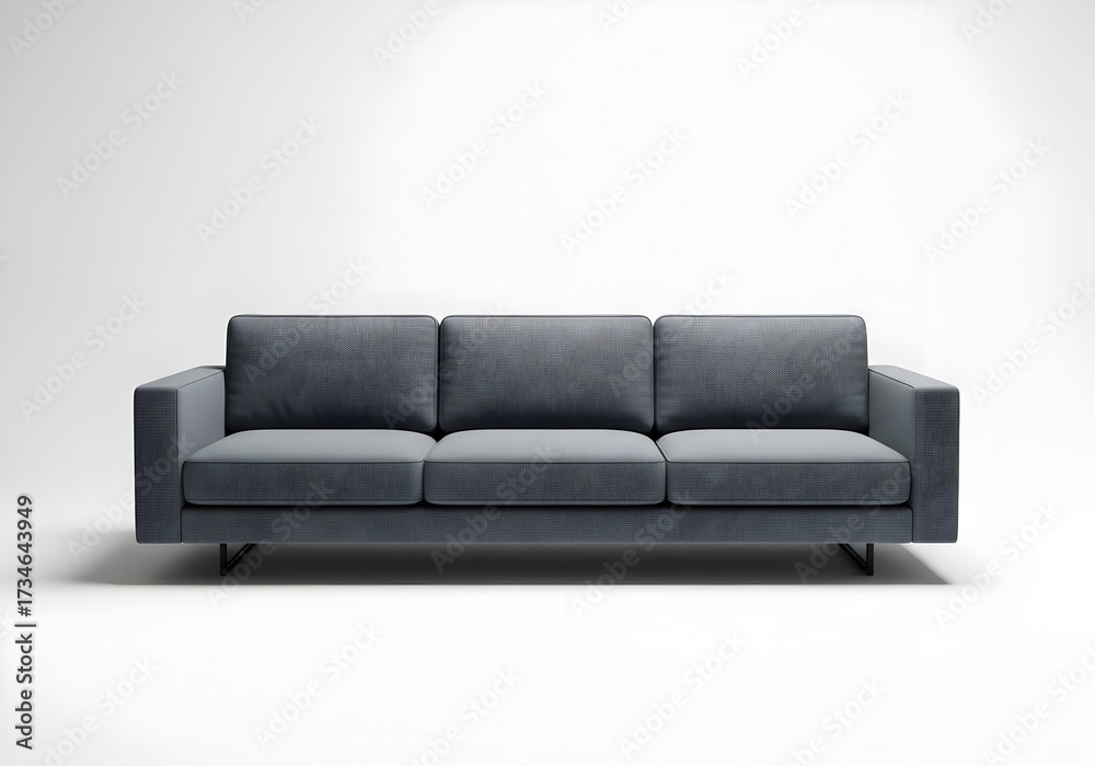 Fototapeta premium modern sofa isolated on white background