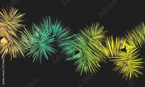 Firefrond Wave Background Abstract Texture Artistic Radial Pattern Color Gradient Geometric Burst Design Layered Style Creative Depth Visual Motion.