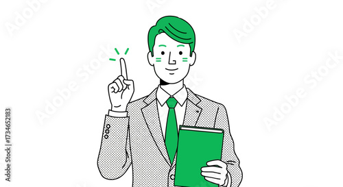 Professional businessman presenting a brilliant new concept or solution with clarity and insightful communication, highlighting innovative ideas for progress and growth
