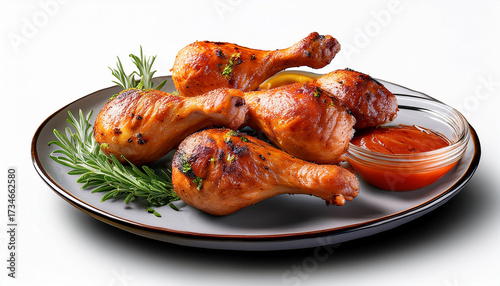 Delicious Grilled Chicken Drumsticks Seasoned With Herbs And Spices Perfect For Any Meal Transparent Background