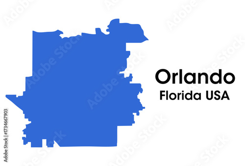 orlando florida usa map