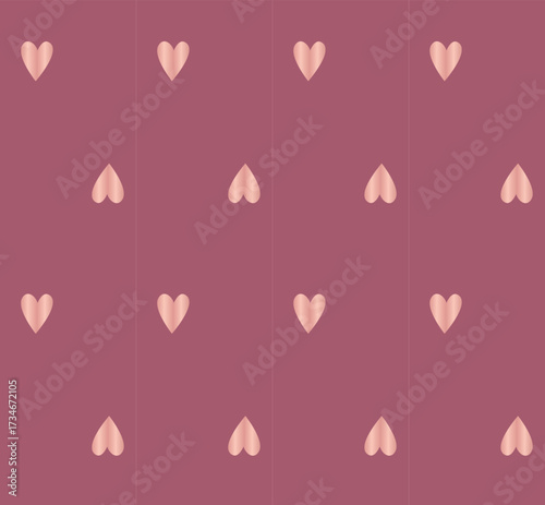 Sweet Romantic Concept with Pink Hearts Pattern