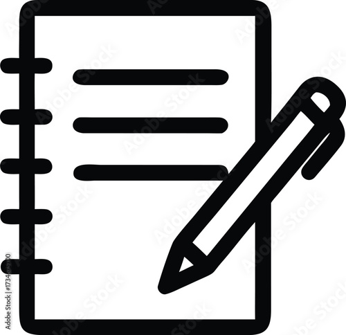 A spiral-bound notepad with a pen resting on top, ready for taking quick notes, reminders, and ideas in a meeting or class.