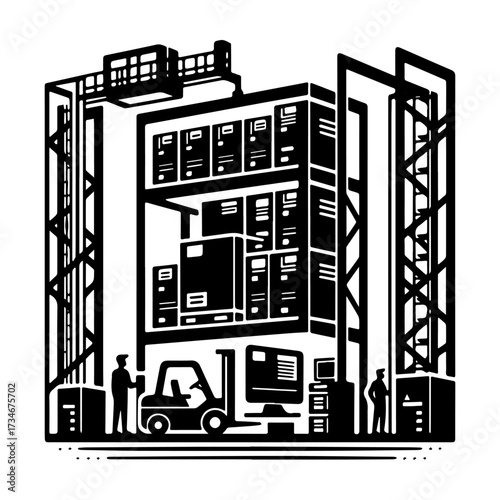 Warehouse Storage and Logistics: Automated Inventory Management System.