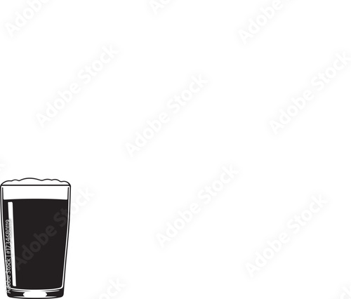 Coffee, milk, and cola next to a blank tablet screen for your business advertisement vector icon design