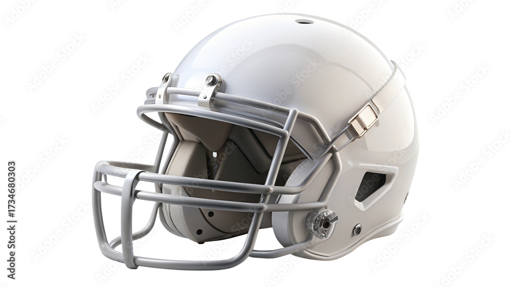 Fototapeta premium football helmet on white background