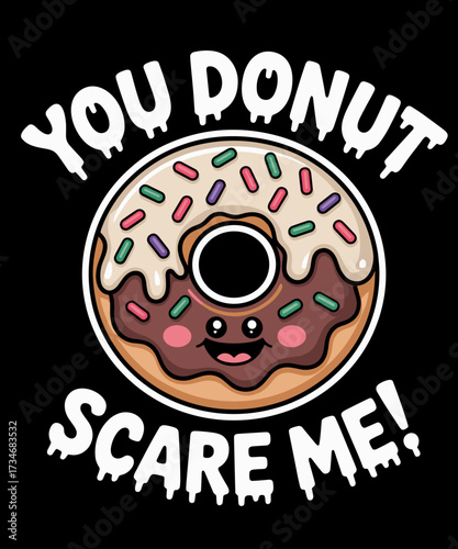 Halloween Donut Costume Kids Men Women Doughnut Scare Me
