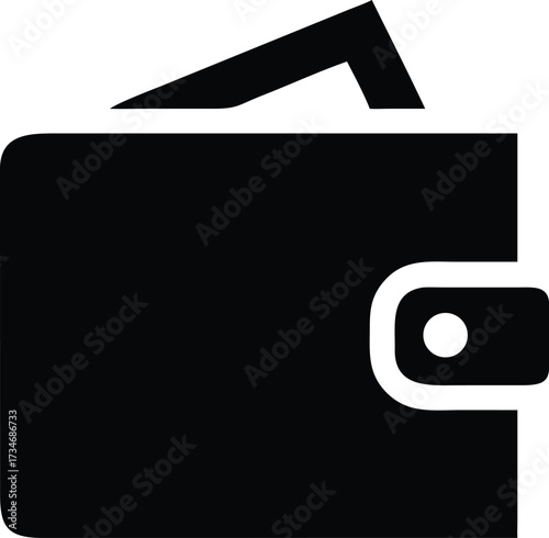 A black leather wallet is slightly open showing card slots and money inside, representing personal finance, security, and everyday cash storage.