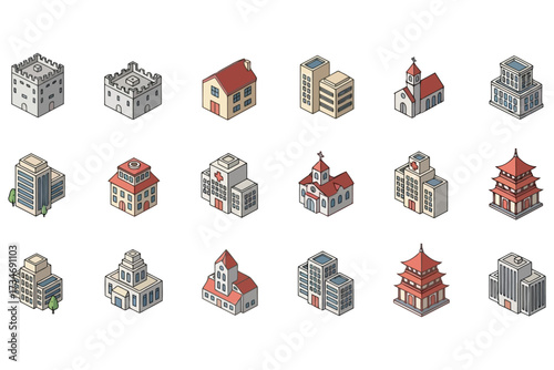 Vector art of collection of business people avatars set of diverse male and female faces in office attire for profile pictures, social media, and professional representation