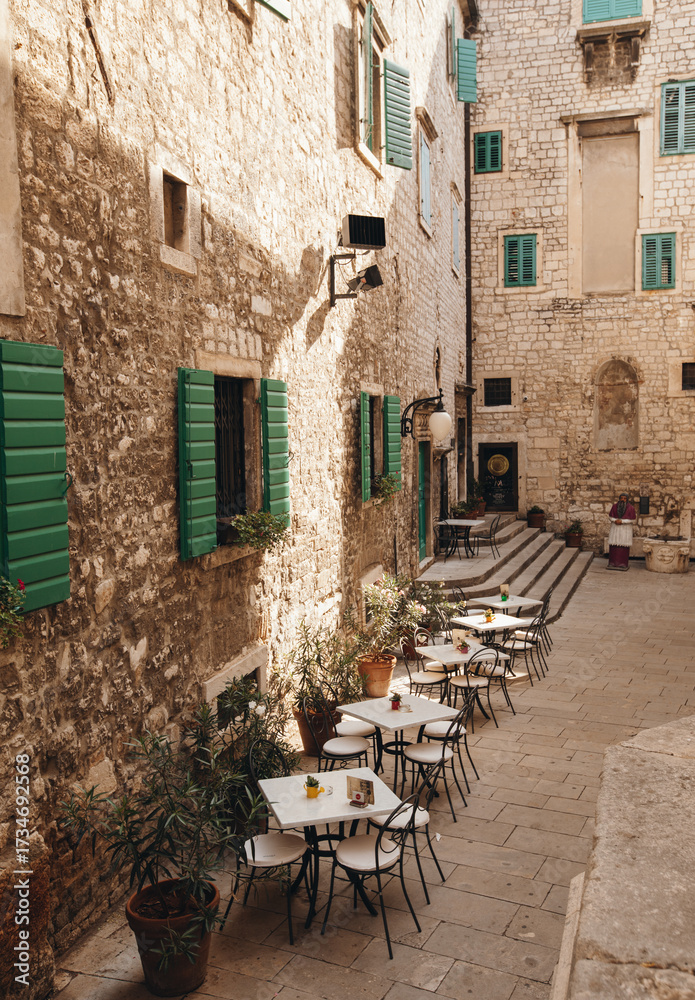 Obraz premium Sibenik Croatia town view