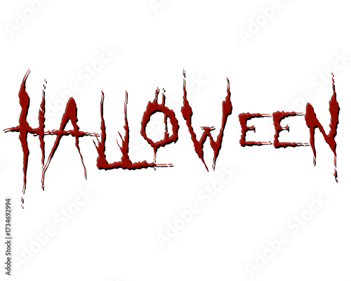 Caligrafía HALLOWEEN horror.