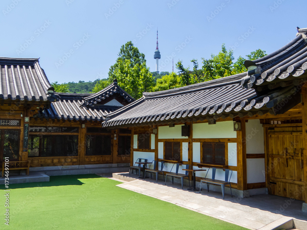 Obraz premium Namsangol Hanok Village, Seoul
