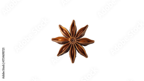 star anise isolated on transparent background