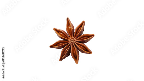 star anise isolated on transparent background