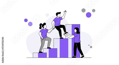 Teamwork leading to success: collaborative support for career growth and achievements
