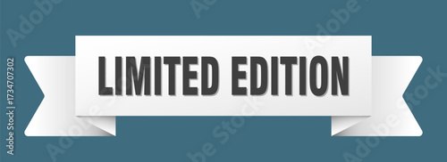 limited edition ribbon isolated on transparent background. limited edition ribbon