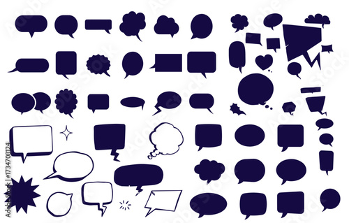 Set Hand drawn circle line sketch set. Vector circular scribble doodle round circles for message note mark design element. Pencil or pen graffiti bubble or ball draft illustration