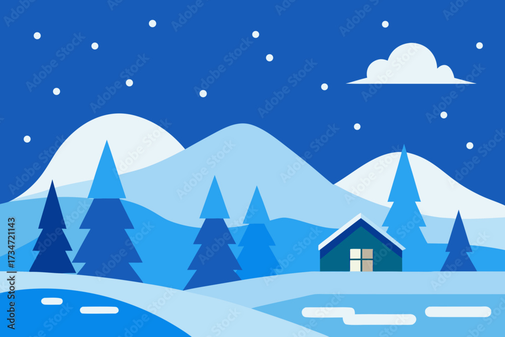 Fototapeta premium Winter background