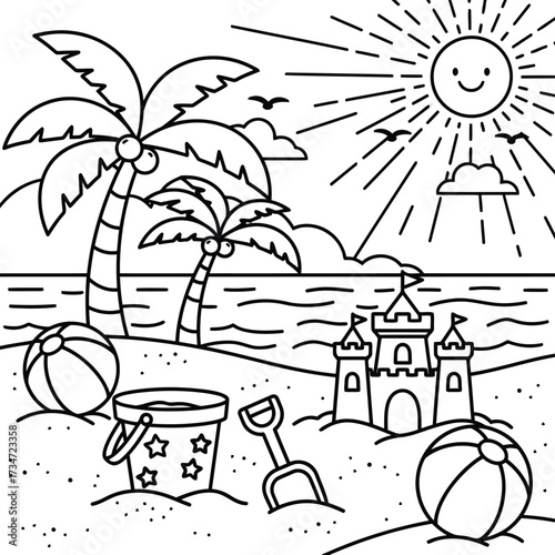 Adobe Illustrator Artwork coloring page vector