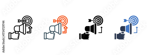 Go To Market Strategy multiple icon style vector illustration