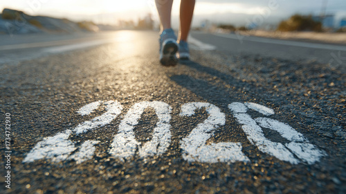 The idea of the new year 2026 is the start of success. Text 2026 written