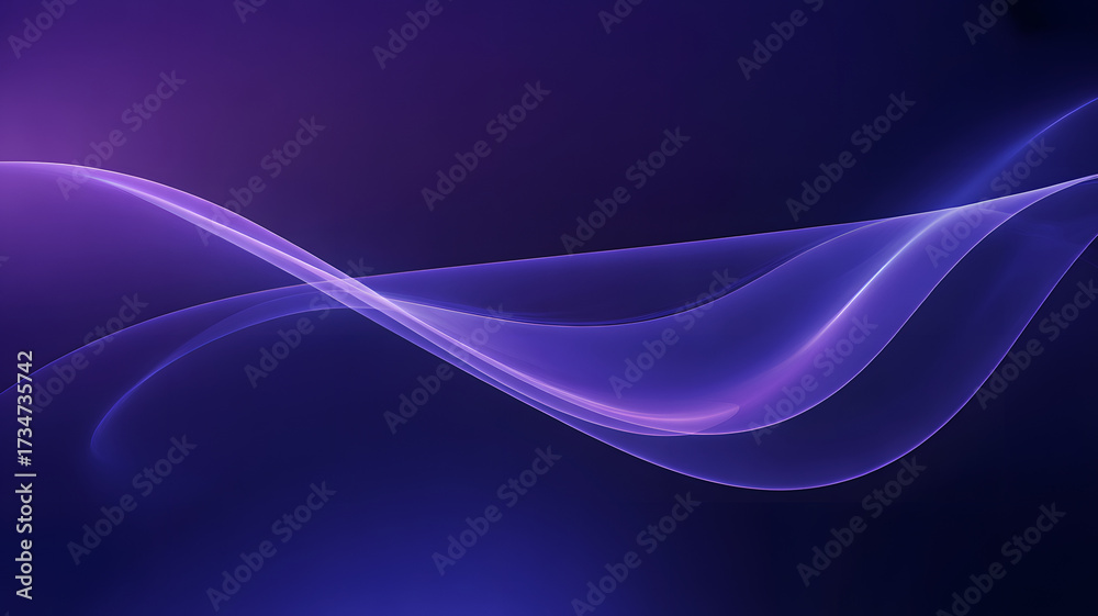 Obraz premium Stunning purple waves create a modern backdrop for technology and innovation projects, perfect for dynamic presentations and creative digital designs