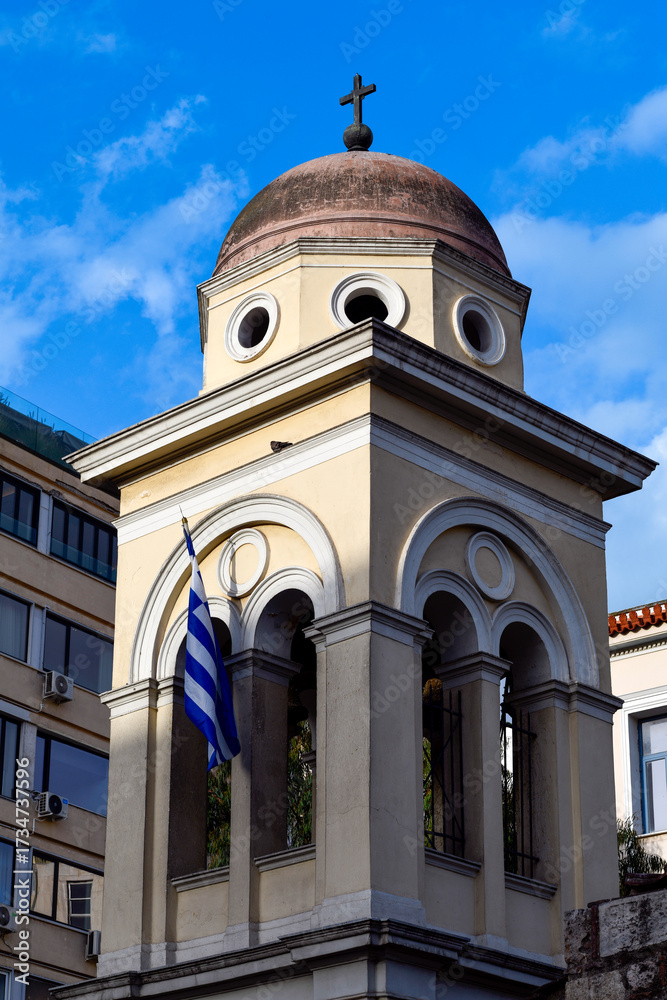 Fototapeta premium Die Pantanassa-Kirche am Monastiraki -Platz, Athen