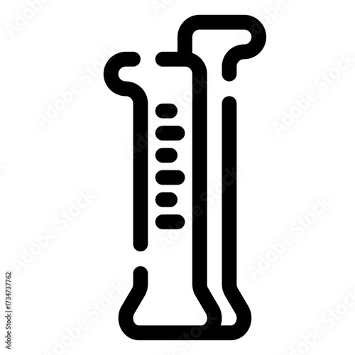 Graduated cylinder icon