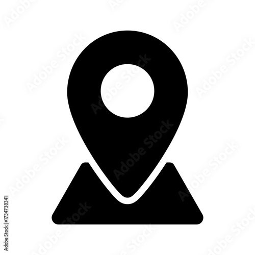 Set of location icon, map pin icons in outline, black, and red styles. for maps, GPS, navigation apps, location markers, address indications, and geolocation interfaces