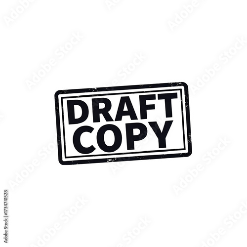 Draft copy stamp for approval process