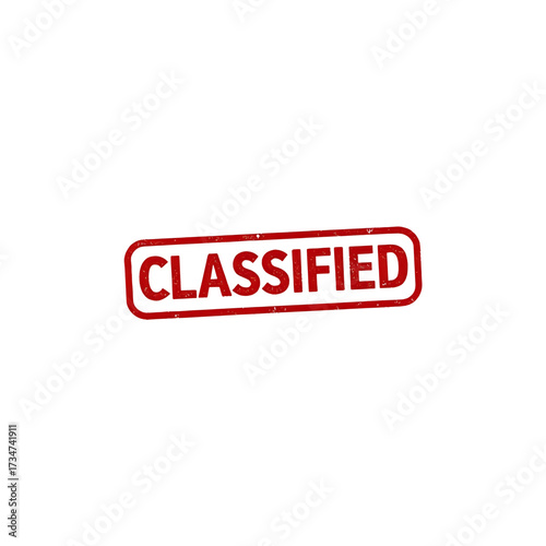 Official classified stamp for secret documents