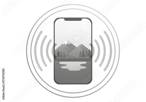  Minimal icon of an ambient sounds app — no background, no shadow PNG