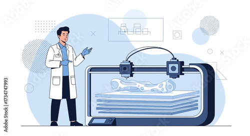 Innovative 3D printing for biomedical applications by a scientist with advanced technology